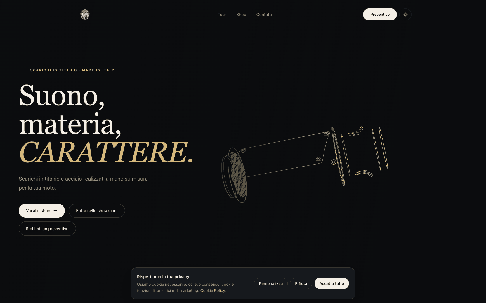 Anteprima del sito EM Titanium