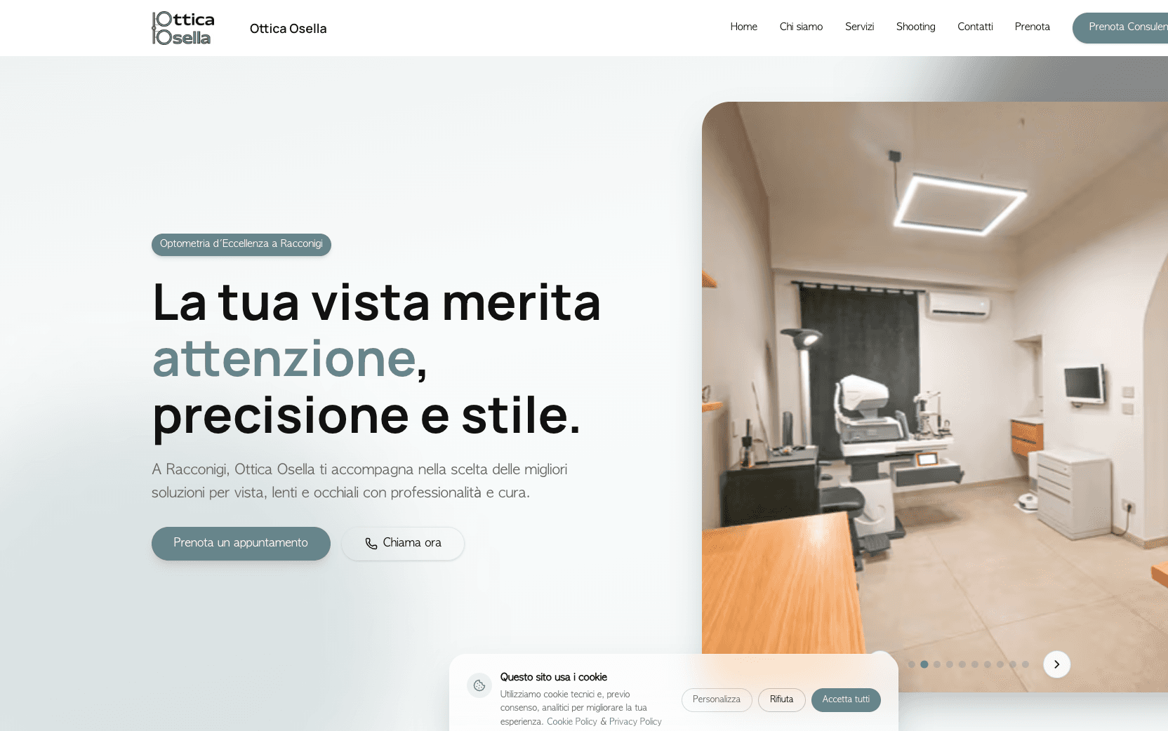 Anteprima del sito Ottica Osella
